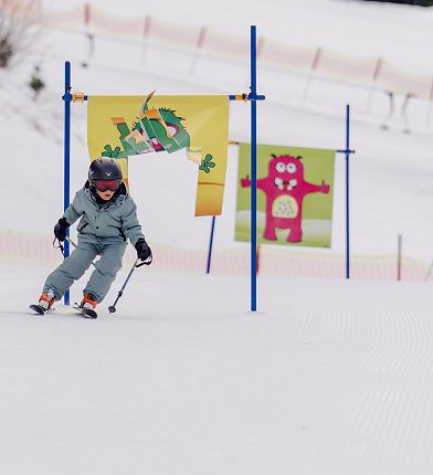 Skifahren Familie am Glungezer in Tirol